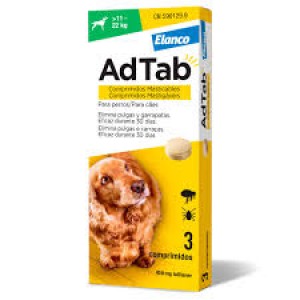 ADTAB Cão Comprimidos p/ pulgas e carraças 11-22kg cx3